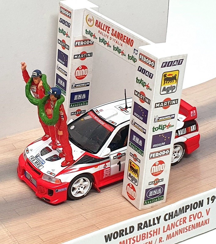 Skid 1/43 Scale SKW99001 - Mitsubishi Lancer Evo. V Makinen/Mannisenmaki WC 98