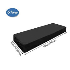    61/88 Keys Piano Keyboard Dust Cover - Adjustable Breathable Canvas for Digita