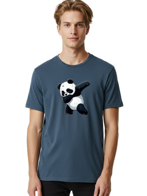 Dabbing-Panda-1 Mens Graphic Tee, 100% Cotton, Casual Summer Wear