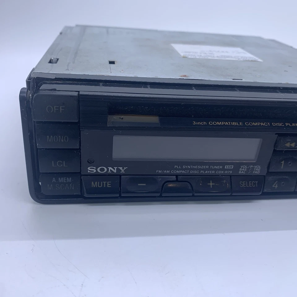 VTG Rare 80s Sony Car Audio CD Player CDX-R79 PLL Sythesizer Stereo Receiver - Image 4 of 4
