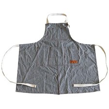 Dulton MW'' Work Apron Hickory Stripe Cotton Kitchen Apron Height 800mm Width