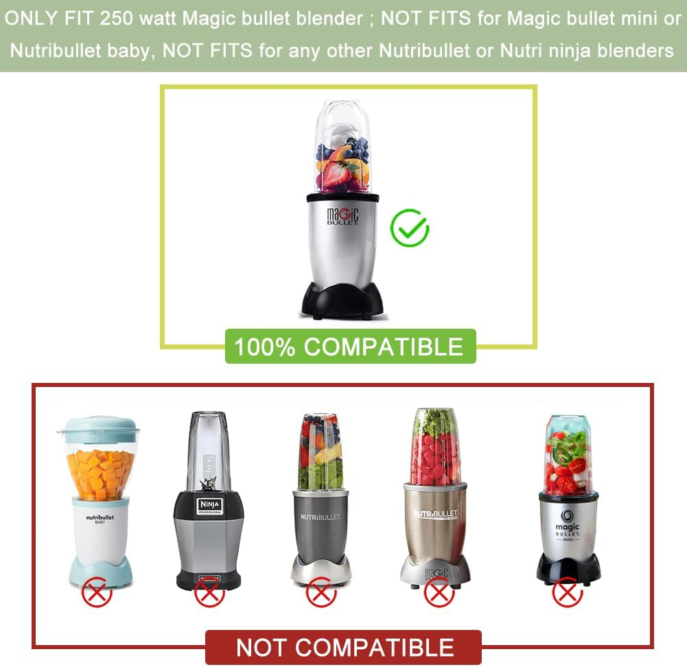 PCS Replacement Cups for Magic Bullet Replacement Parts 16OZ Blender Cups  Jar - Main Image