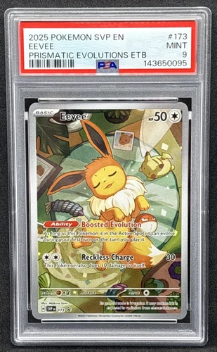 2025 Pokemon SVP EN - Prismatic Evolutions ETB Promo - Eevee - 173 - PSA 9