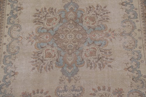 Vintage Traditional Wool Living Room Area Rug Hand-made Floral Carpet 8x11 - Picture 5 of 21