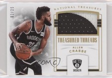 2017 Panini National Treasures Treasured Threads Prime /25 Allen Crabbe #TTH-4