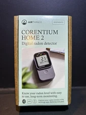New Airthings Corentium Home 2 Digital Radon Detector Black 325