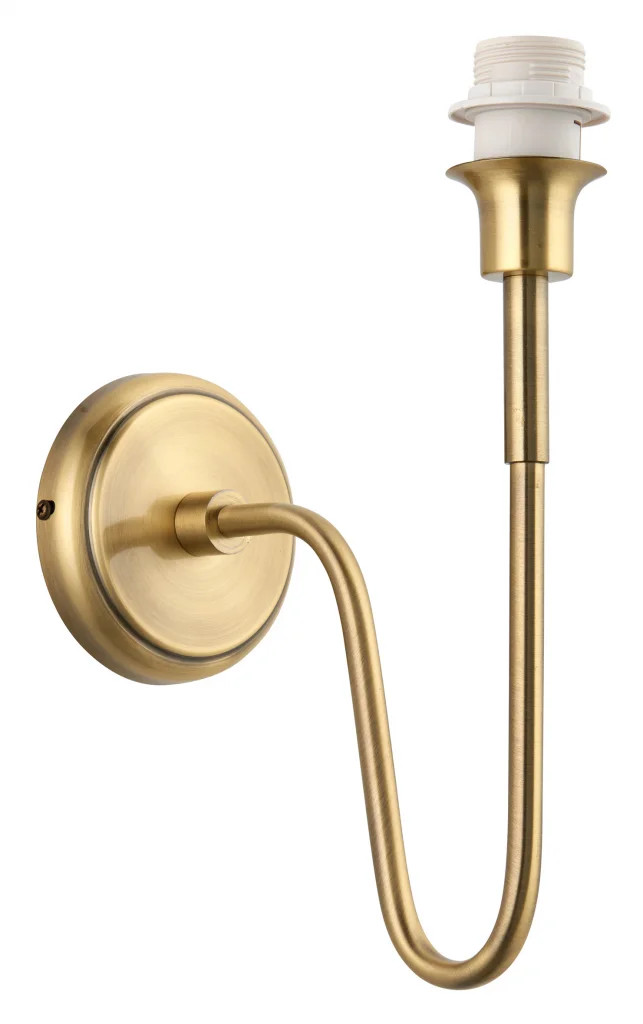Wall Light Brass Rouen Antique Fitting Only Endon 97875
