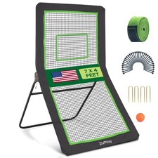 Lacrosse Rebounder Volleyball Rebounder Net 4x7ft Throwback Net with 5 Bounce