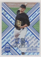 2018 Panini Elite Extra Edition Aspirations Blue 28/50 Jake Wong #79 Auto hg6
