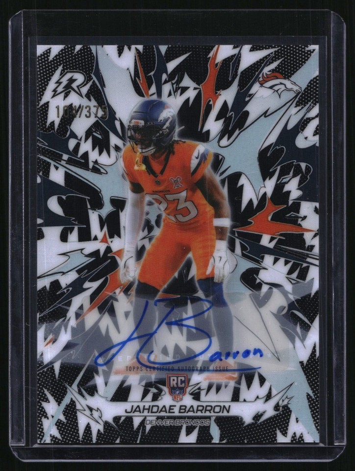 2025 Topps Resurgence Signatures #127 Barron B&W Resurgence Rookie Signatures #127 Barron RC Auto B&W 104/375