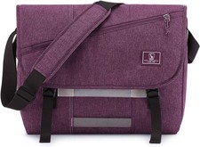 14 Inch Laptop Messenger Bag for Women Men Crossbody Satchel Shoulder Bag