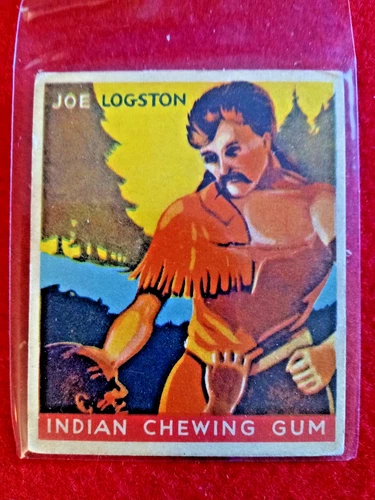 NON SPORT CARD  R-73 1933 Goudey Indian Gum #66 JOE LOGSTON  Excellent