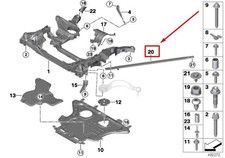 BMW M8 Gran Coupe G16 Front Right Torsion Strut 7416930 51617416930 NEW