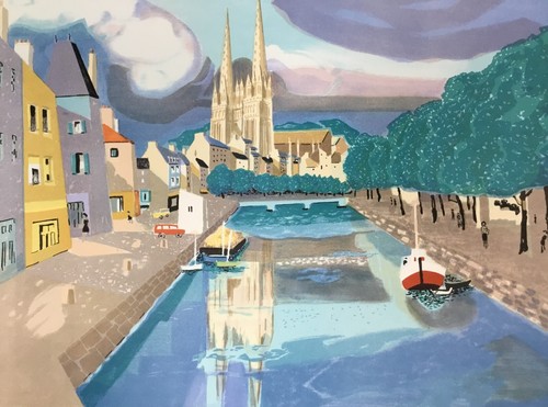 Georges Lambert Notre Dame Signed & Numbered L/ED Lithograph - Picture 2 of 4