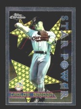 1996 Topps Chrome #86 Carlos Baerga Indians NEAR MINT *3s