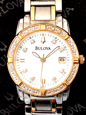 Vintage BULOVA Marine Star Ladies Watch 98R107 Analog - 24  display picture 3