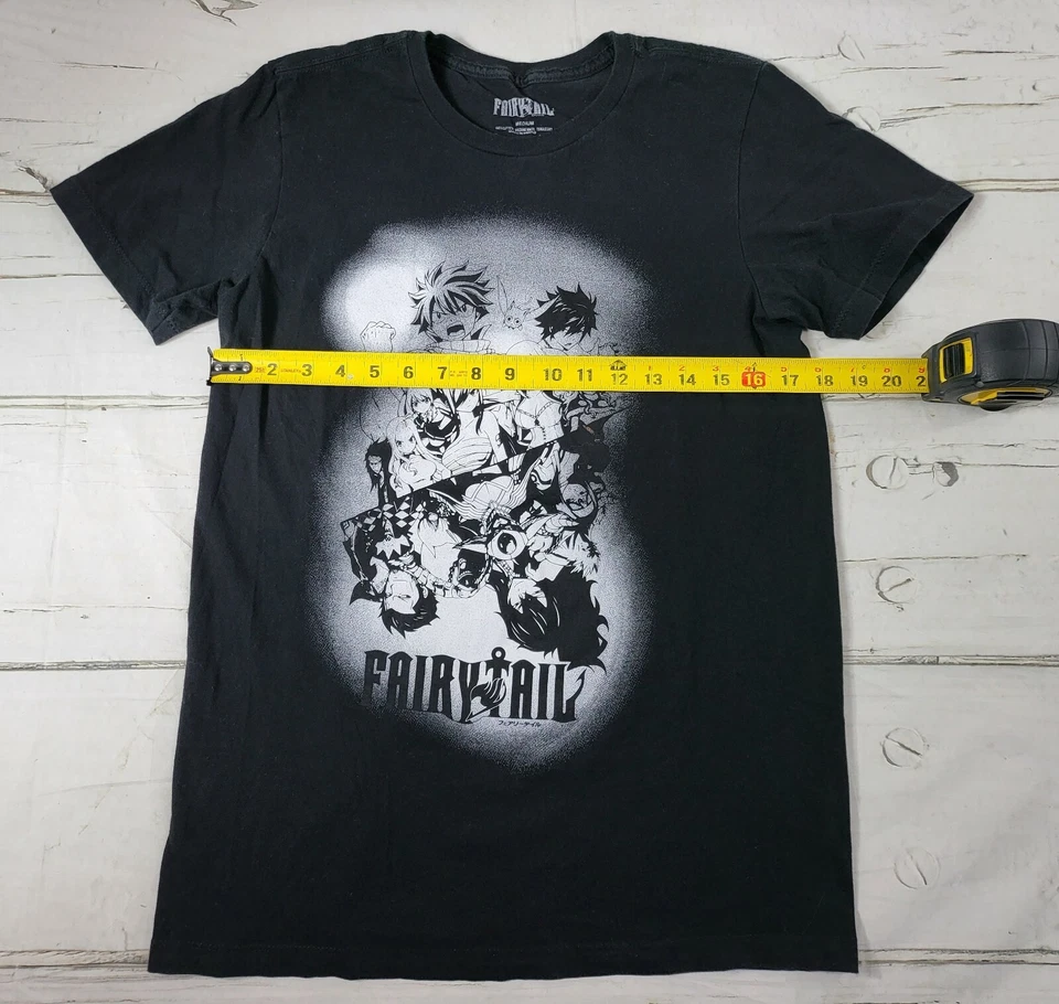 Camisa negra de manga corta FairyTail Anime para hombre M usada en excelente estado Foto 4 de 4