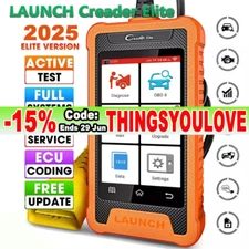2025 LAUNCH Creader Elite for GM Car OBD2 Diagnostic Tool Scanner ECU Key Coding