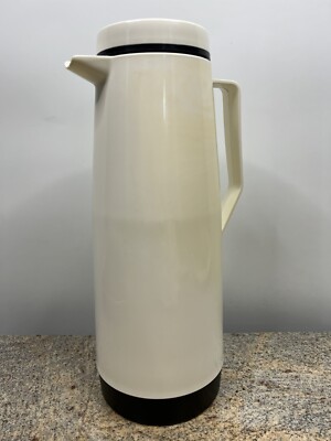 Vintage Thermos 32 oz Insulated Narrow Neck Bottle Food Jar Pitcher Carafe 12''