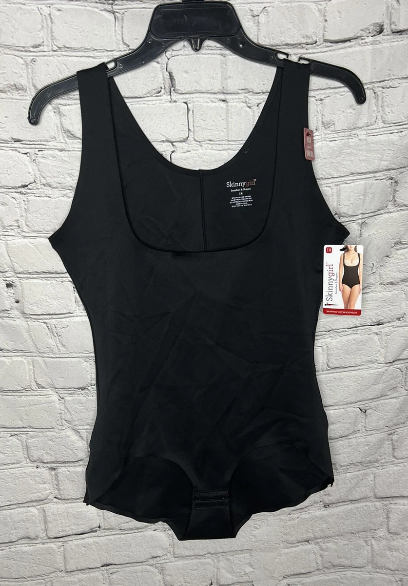 Skinny Girl Smoothers & Shapers Shaping Wyob Bodysuit Black Size 1X NWT