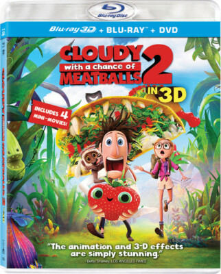 Cloudy with a Chance of Meatballs 2 (Three-Disc Combo: Blu-ray 3D + Blu-ray + DV