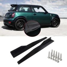 For Mini Cooper 74.5cm Side Skirt Extension Rocker Splitter Winglet Wing Gloss