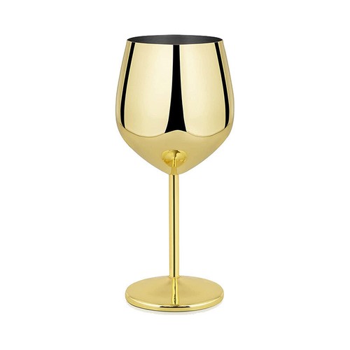 550ml Large Stainless Steel Wine Glasses Metal Drink Goblet Cup Electroplated UY - Picture 6 of 32