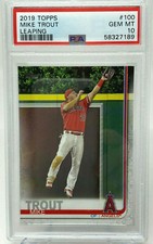 2019 Topps #100  Mike Trout Leaping PSA 10