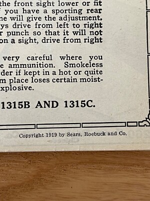 【アンティーク】シアーズ・ローバック カタログ 1919年 Antique RARE SEARS ROEBUCK 1919 Sporting Goods Catalogue in great