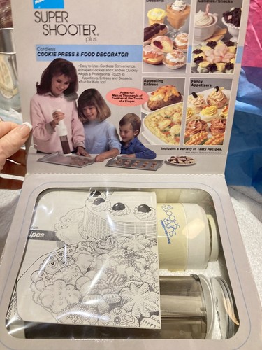 Super Shooter Plus By Proctor Silex Cookie Canape Candy Maker Press Used IN BOX - Picture 4 of 13