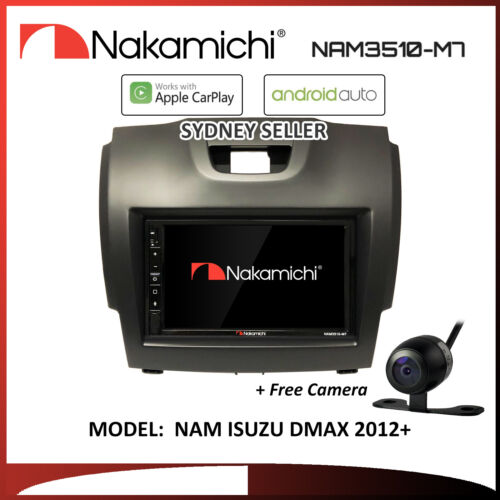 7" APPLE CARPLAY ANDROID AUTO NAKAMICHI BT RADIO MP4 FOR ISUZU DMAX 2012-2020 CT - Picture 1 of 1