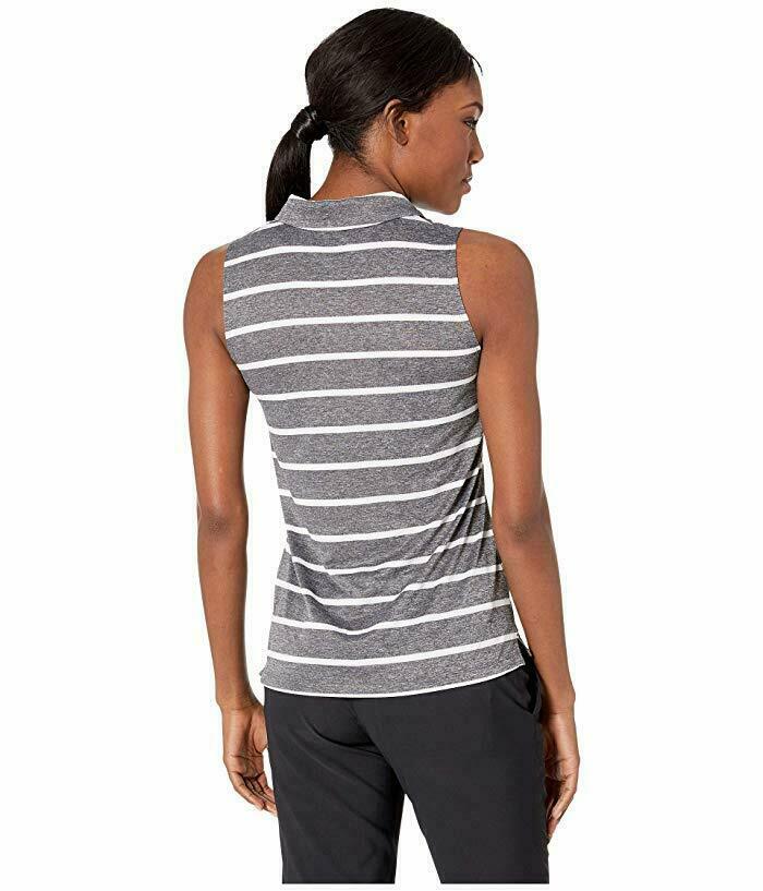 Nike Women's Dri-FIT Sleeveless Striped Golf Polo XL for