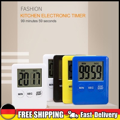 LCD Digital Kitchen Timer Electronic Countdown Timer Ultra Thin for Kitchen DE