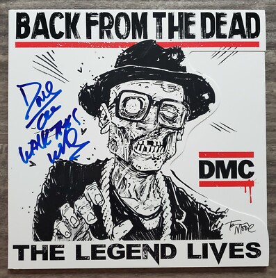 DMC Signed Back From The Dead Vinyl Record RSD RUN DMC Hip Hop Rap LEGEND RAD