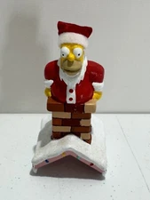 SIMPSON'S CHRISTMAS ORNAMENT SANTA HOMER GOING DOWN CHIMNEY KURT S. ADLER 2003