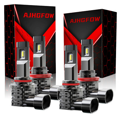 For Chevy Tahoe 2007-2019 2020 Combo 4x LED Headlight Hi/Lo Light Bulbs 6000K