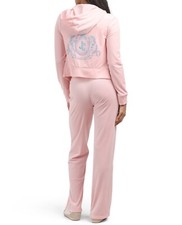 NEW - JUICY COUTURE - BLING Velour Tracksuit - SZ L