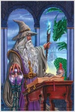 Wizard Emissary by Ed Beard Non-Flocked Blacklight Poster 24.5 "x36.5" Laminated
