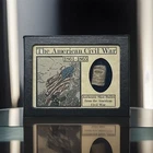 Authentic American Civil War Bullet Relic with Glass Top Display Case and COA