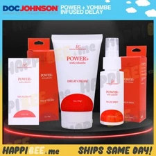 Doc Johnson Endurance POWER+ Plus Delay Spray🍯Men Massage Cream Lotion Numb Gel