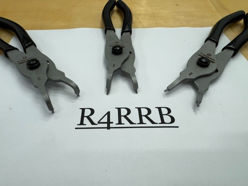 Snap-on Tools USA NEW RARE BLACK MASTER 12 PIECE Snap Ring Plier Set SRPCR112BK - Afbeelding 10 van 10