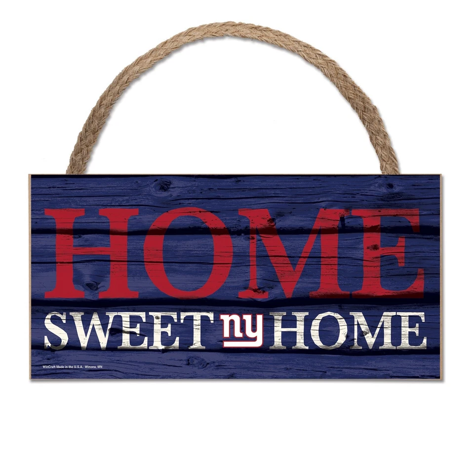 NFL New York Giants Home Sweet Wood Sign Holzschild Holz Wandschmuck Deko - Bild 1 von 1