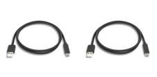 USB 2.0 Type C Male-A Male Cable 10ft 2 Pack
