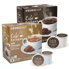 Caf Escapes Dark Chocolate 16 K-Cups