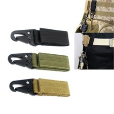 Tactical Molle Backpack Belt Accessories Keychain Clip Nylon Webbing Hang Buckle
