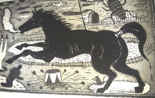 TONY FITZPATRICK 'Race Hoss', 1993 SIGNED Etching Limited Edition #5/25 Exc Cond - 第 1/11 張圖片