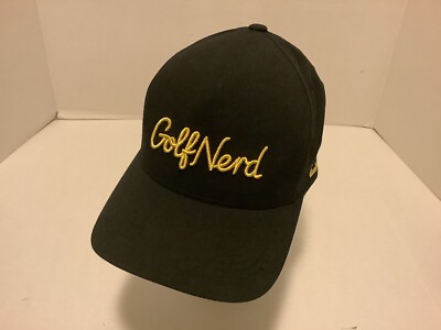 Golfers Hat Cuater By Travis Mathew Golf Nerd Cap Black SnapBack Flex fit 110
