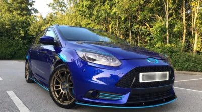 A.B.S FORD FOCUS ST MK3 STATION KIT SPLITTER PREFACE 2012-2014 ABS PLASTICA NERO LUCIDO