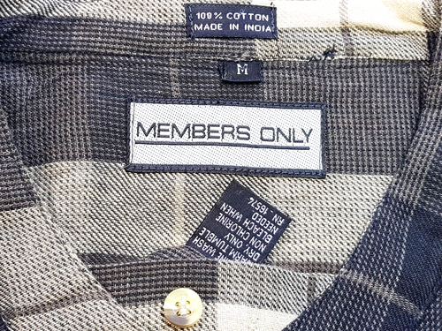 MEMBERS ONLY Mens Beige L/S EVENING DRESS SHIRT Grandad Collar - XL - 52" - £63 - Picture 3 of 12