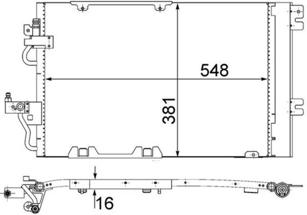 Kondensator Klimaanlage Mahle AC 378 000S FüR GTC Opel Astra A04 L70 Zafira A05-image